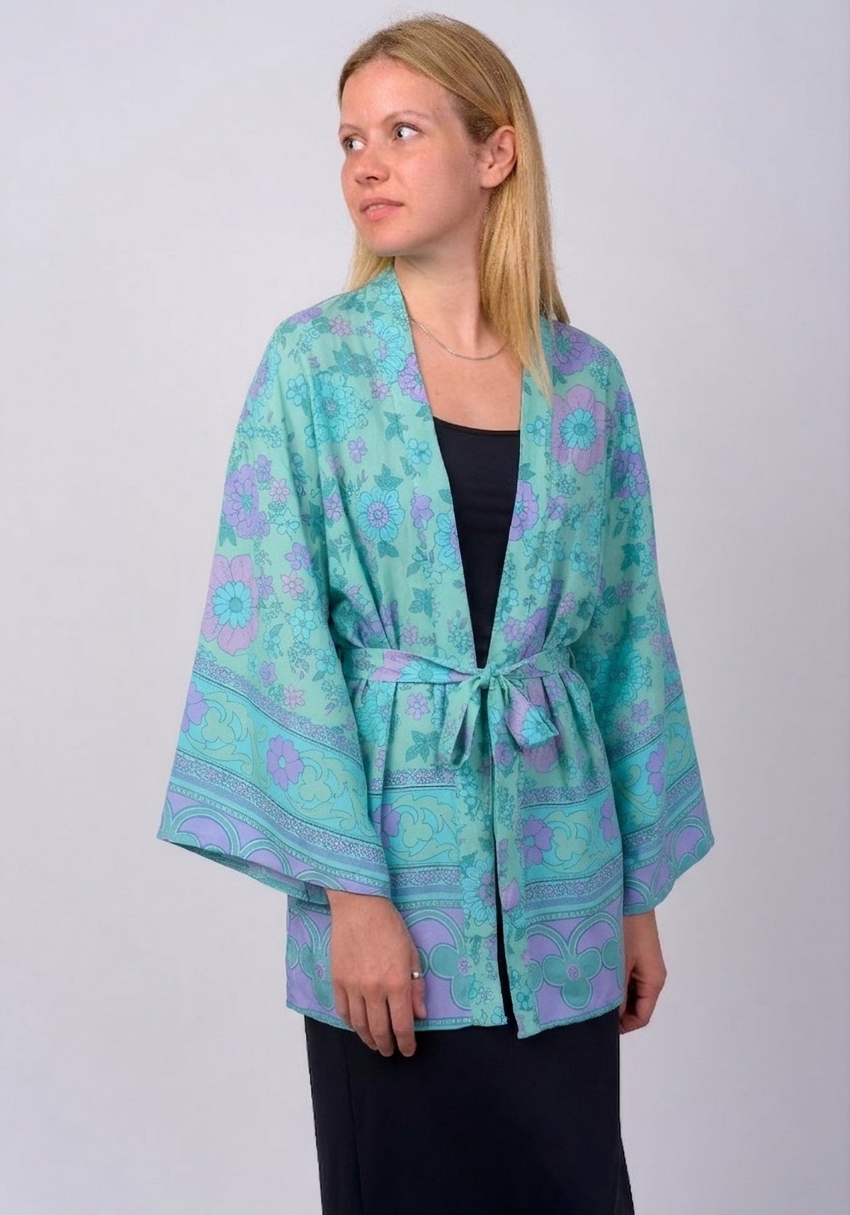 Kimono court turquoise | Aoi