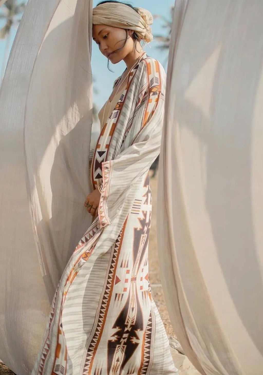 Kimono long beige | Naya