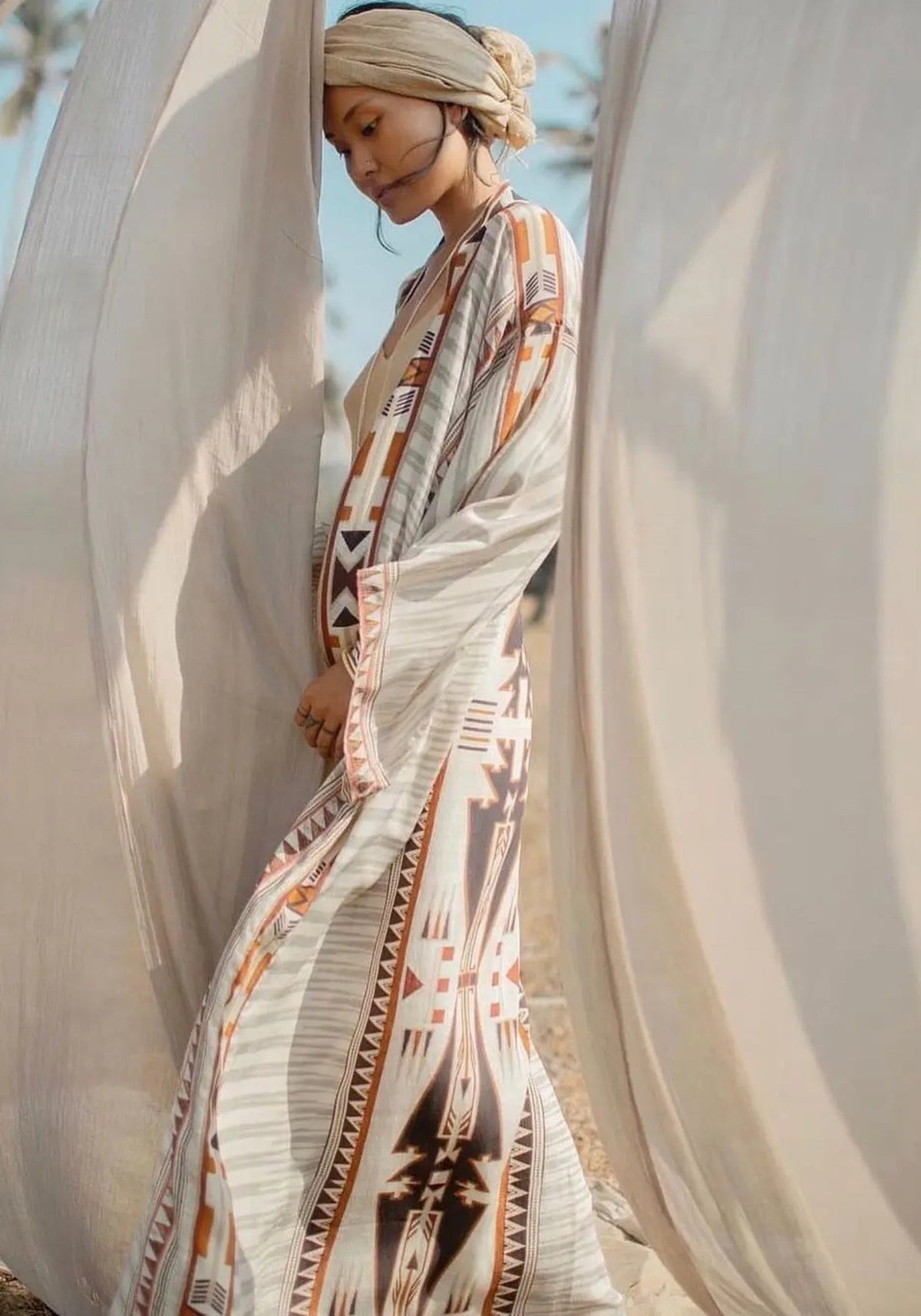 Kimono long beige | Naya