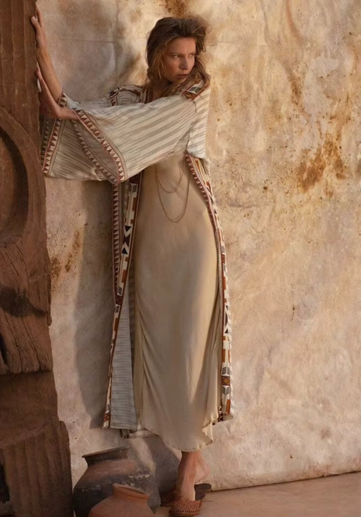 Kimono long beige | Naya