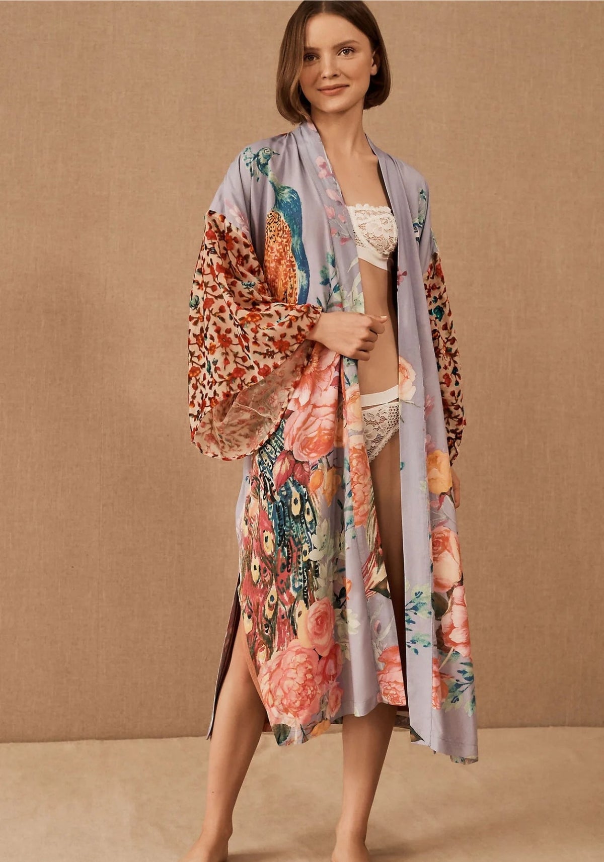 Kimono long de plage | Cache-Cœur