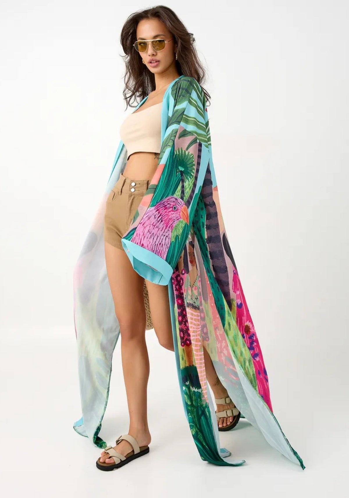 Kimono long tropical | Palmaïa