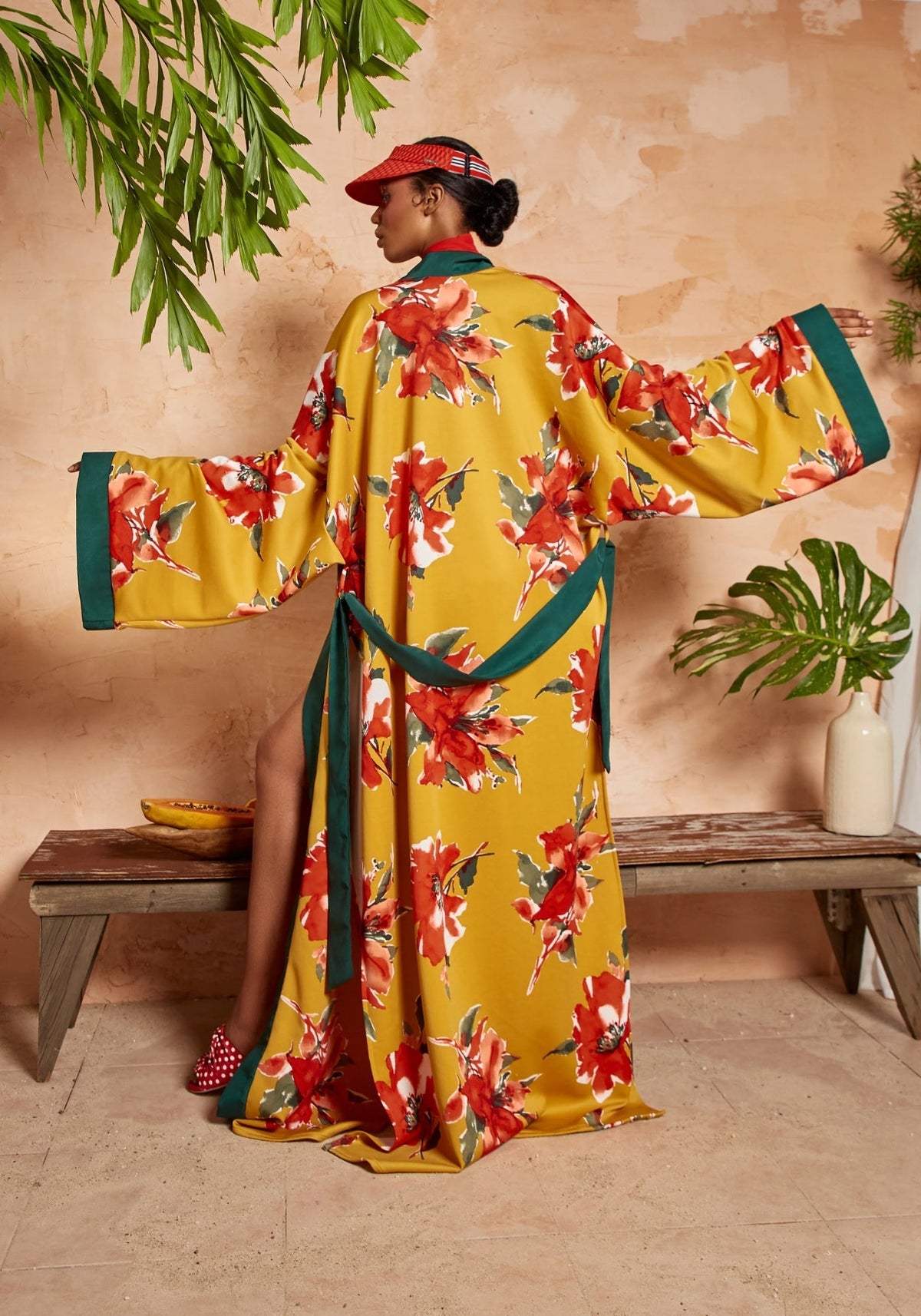 Kimono long tropical | Palmaïa